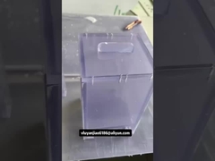 100mm x140mm x195mm Small Transparent PVC Tanks With A Lid For Laboratory