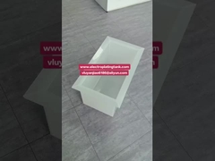 White Polypropylene PP Welded Chemical Storage Tank/Electroplating Tank