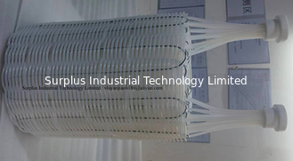 Dia 395*775mm Cylindrical Shaped 6 Layers PTFE Heat Exchanger For Steam Heating