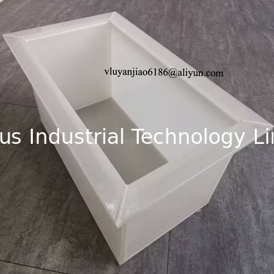 Custom White PP Welded Chemical Plating Tank for Electroplating