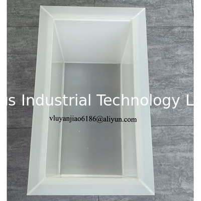 Custom White PP Welded Chemical Plating Tank for Electroplating