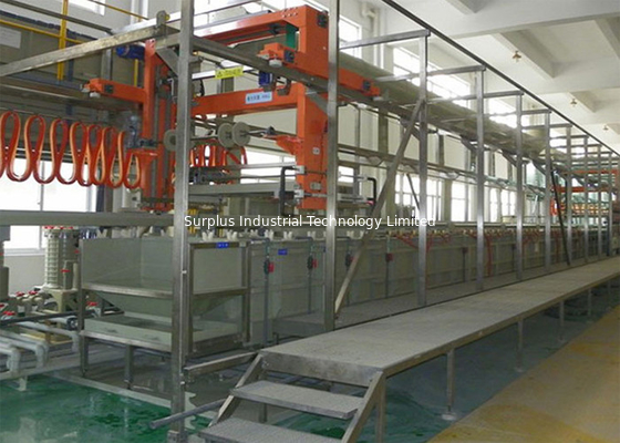 Fully Automatic Plc Electroplating Plant Equipment , Silver Plating Machine