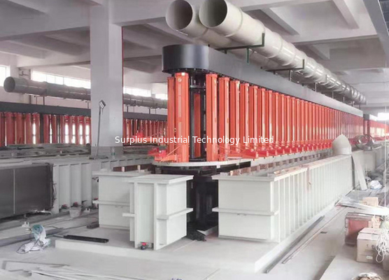 Vertical Lifting Rack Silver Electroplating Production Line