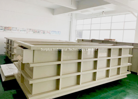 SUS304 Reinforcement Electroplating Tanks For Oxidation Equipment Line