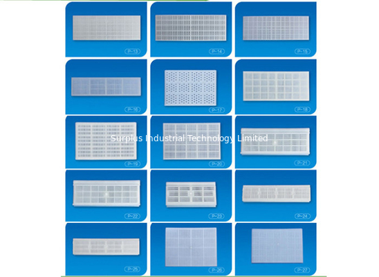 White L90mm W70mm Electroplating Accessories Polypropylene Plastic Mesh