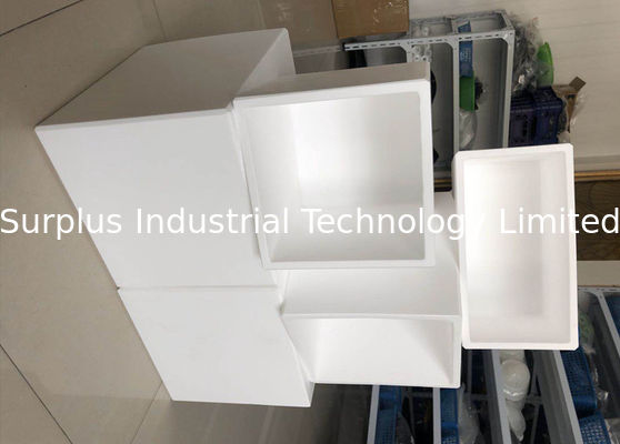 Rectangle PTFE Electroplating Tanks Chrome Plating Bath Acid And Alkali Resistance